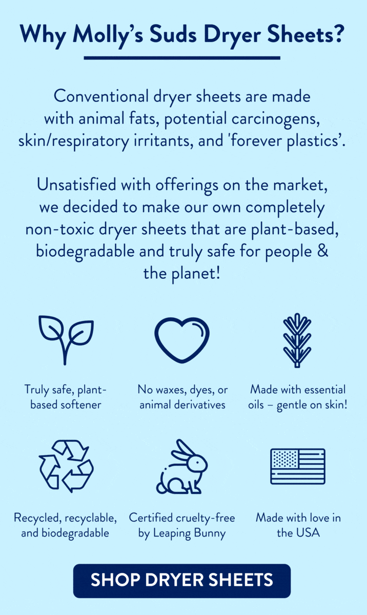 Voted Best Dryer Sheets of 2022 by The Spruce Molly's Suds