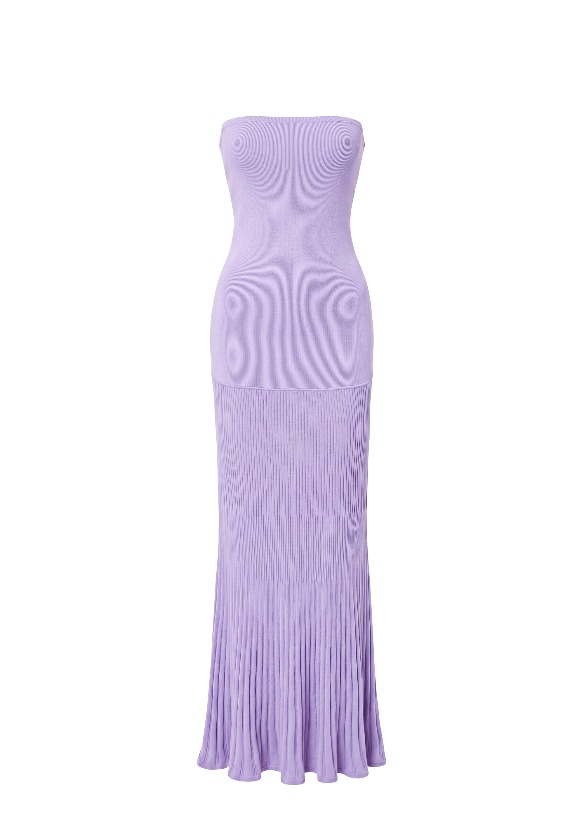 Light purple strapless dress