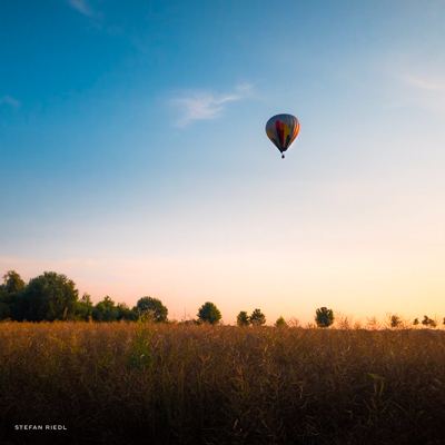 Hot air balloon sunrise ride
