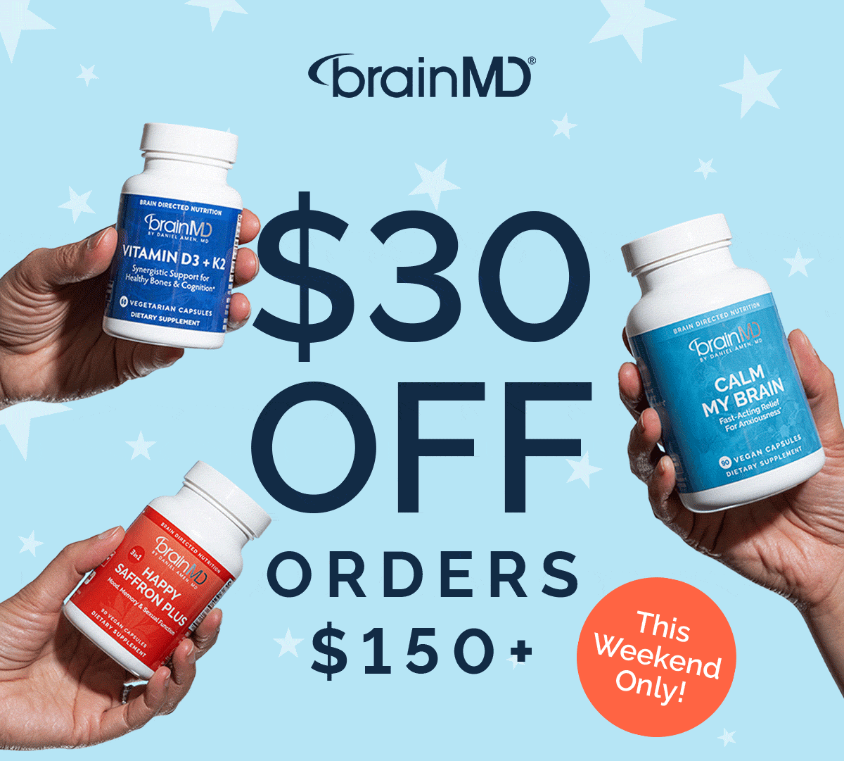 $30 OFF Orders $150+