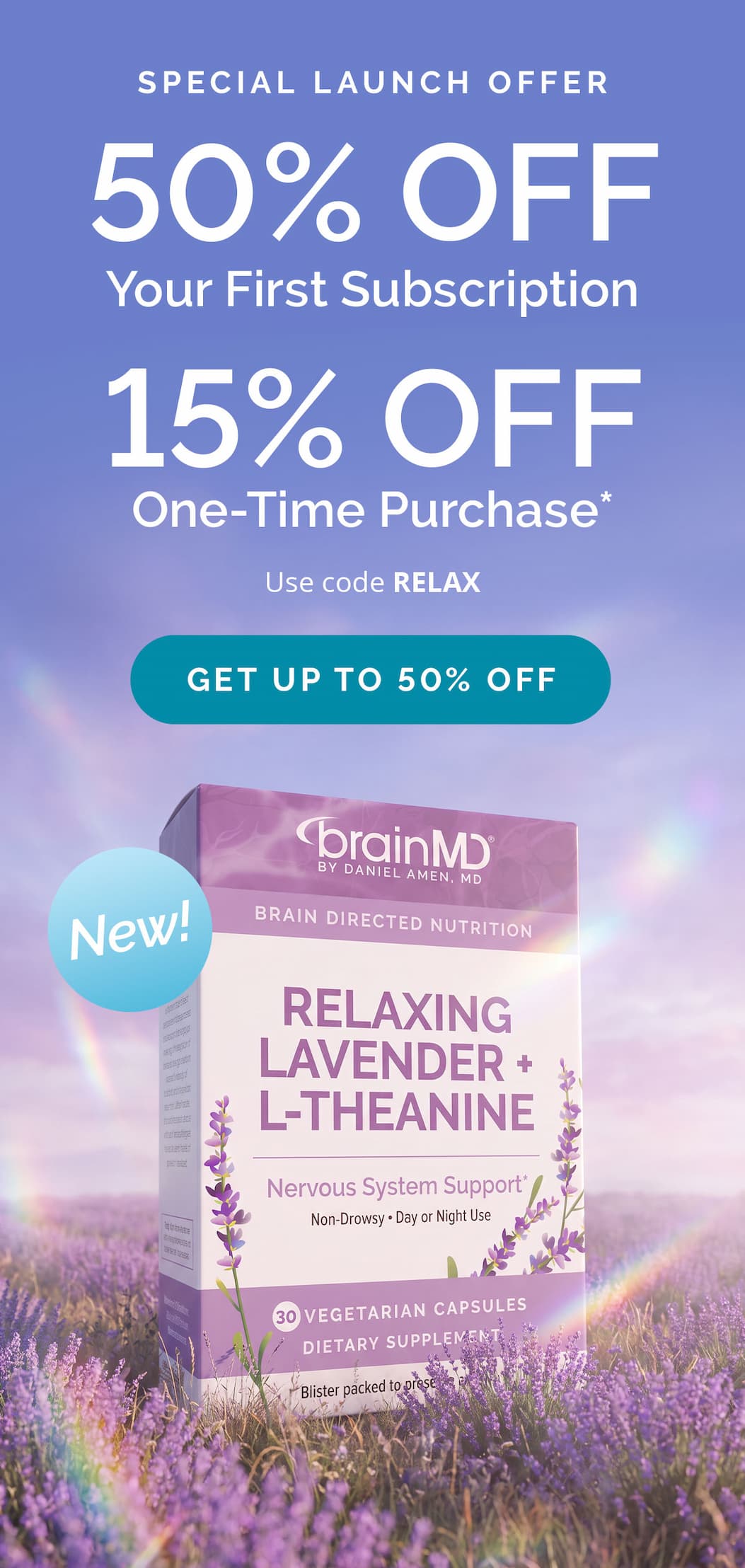 SPECIAL LAUNCH OFFER | 50% OFF your first subscription | 15% OFF one-time purchases**