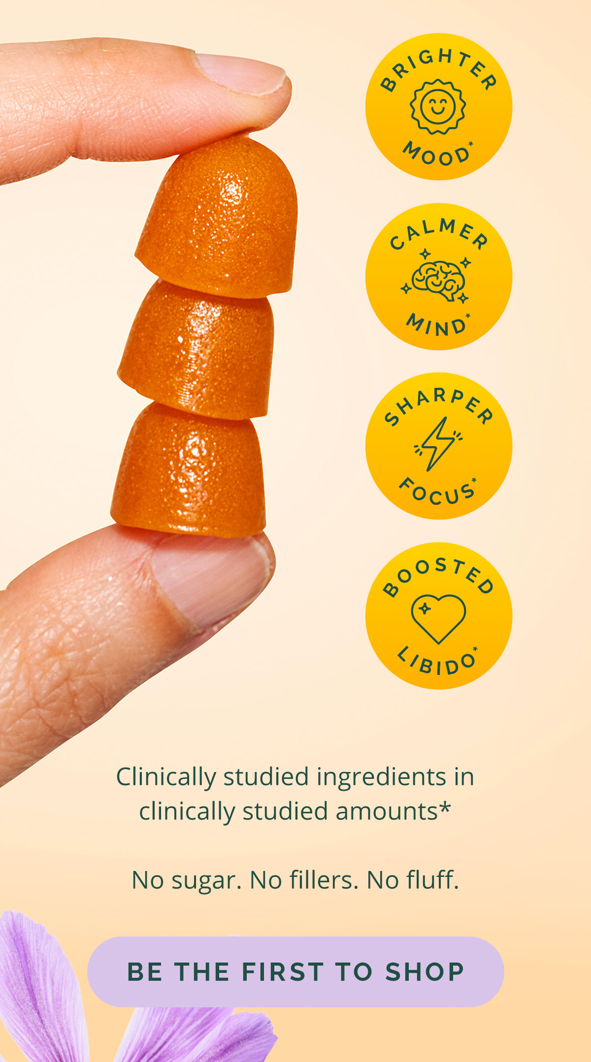Clinically studied ingredients in clinically studied amounts*