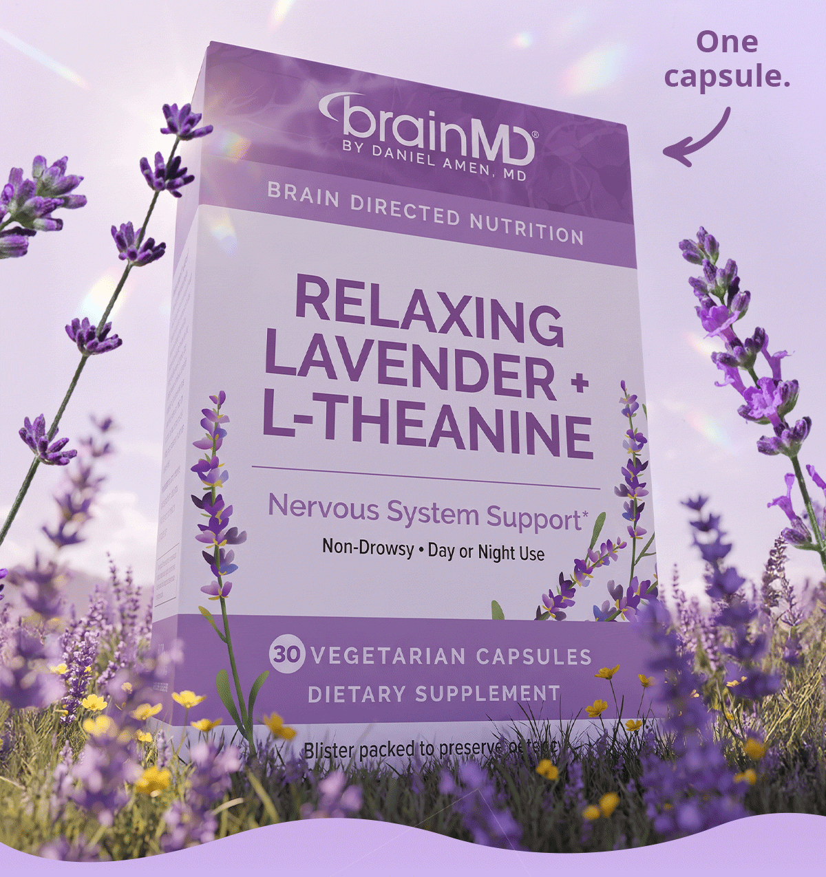 One capsule. Day or night. Calm + clarity.*