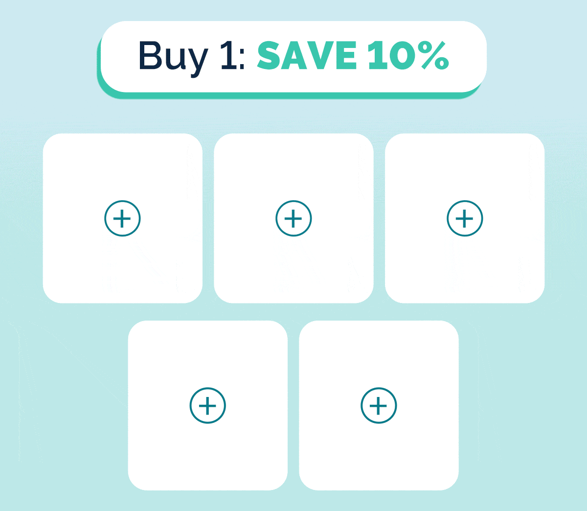 Choose 1, save 10% Choose 2, save 15% Choose 3+, save 20%