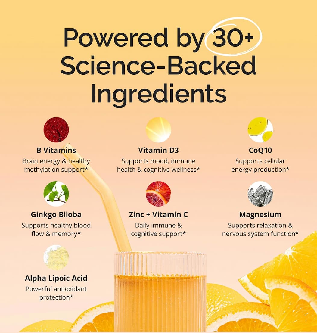Powered by 30+ Science-Backed Ingredients
