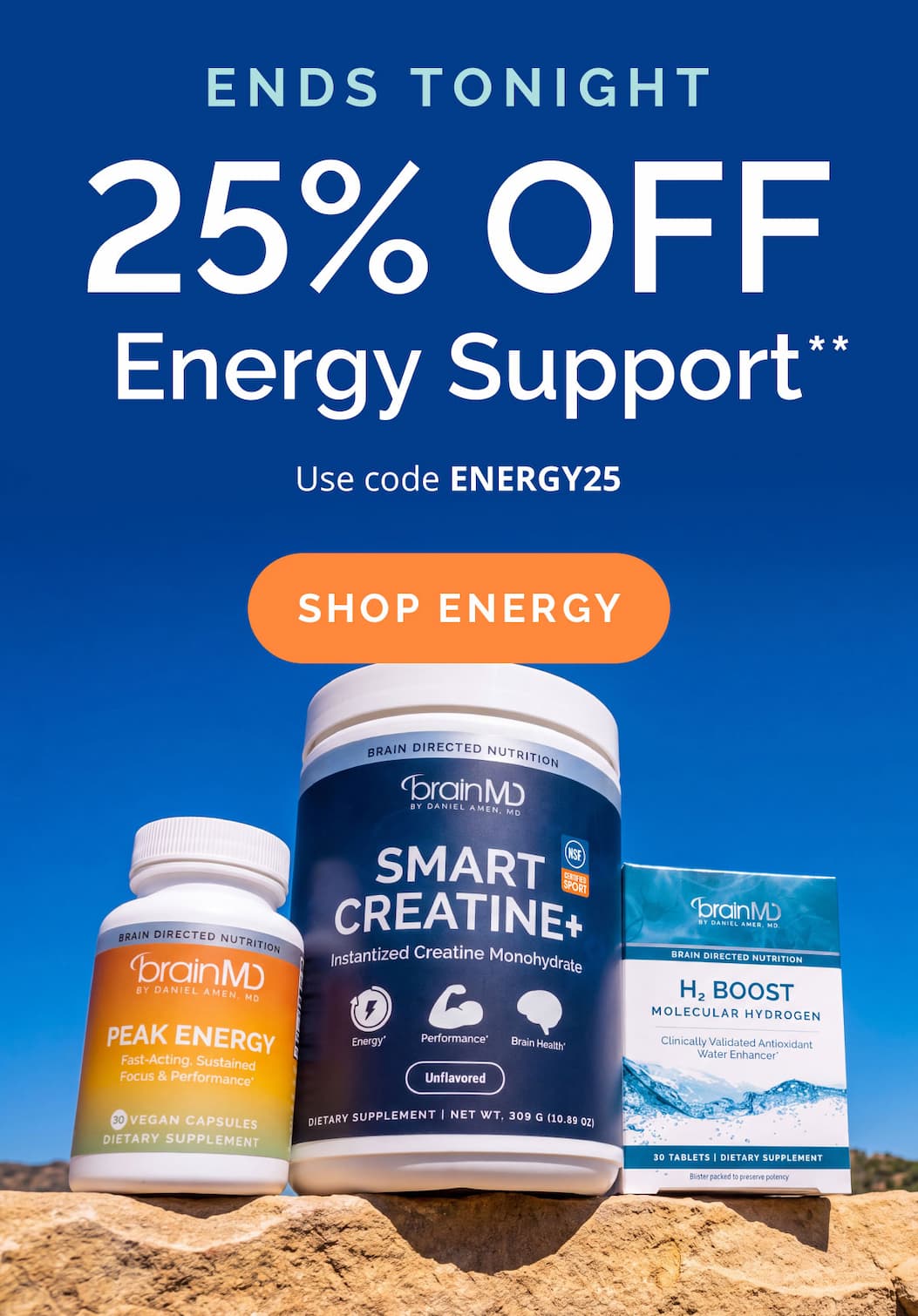 25% OFF All Energy Support ENDS TONIGHT