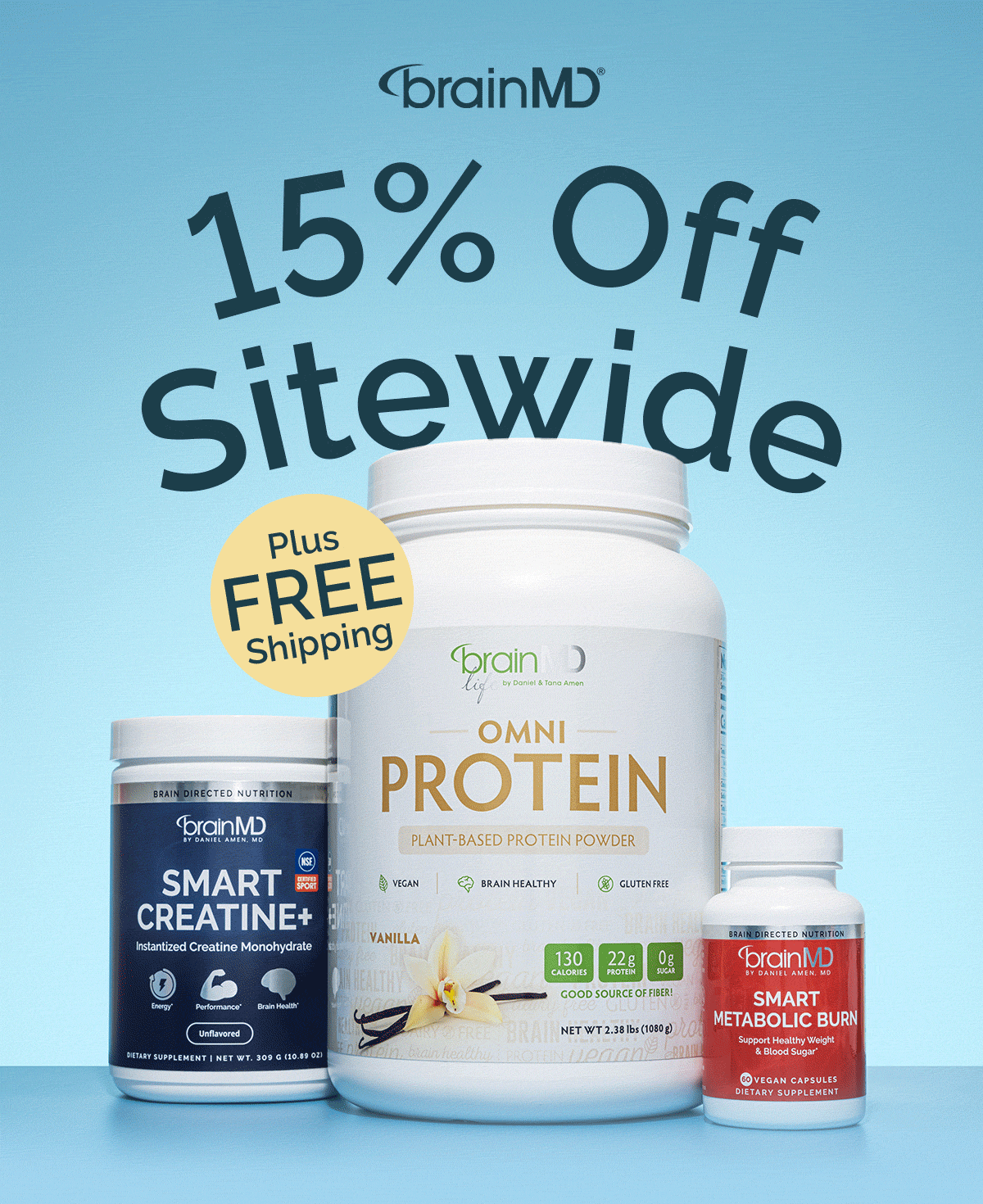15% OFF + FREE SHIPPING