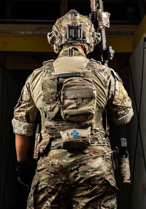 Holster Adapter in use