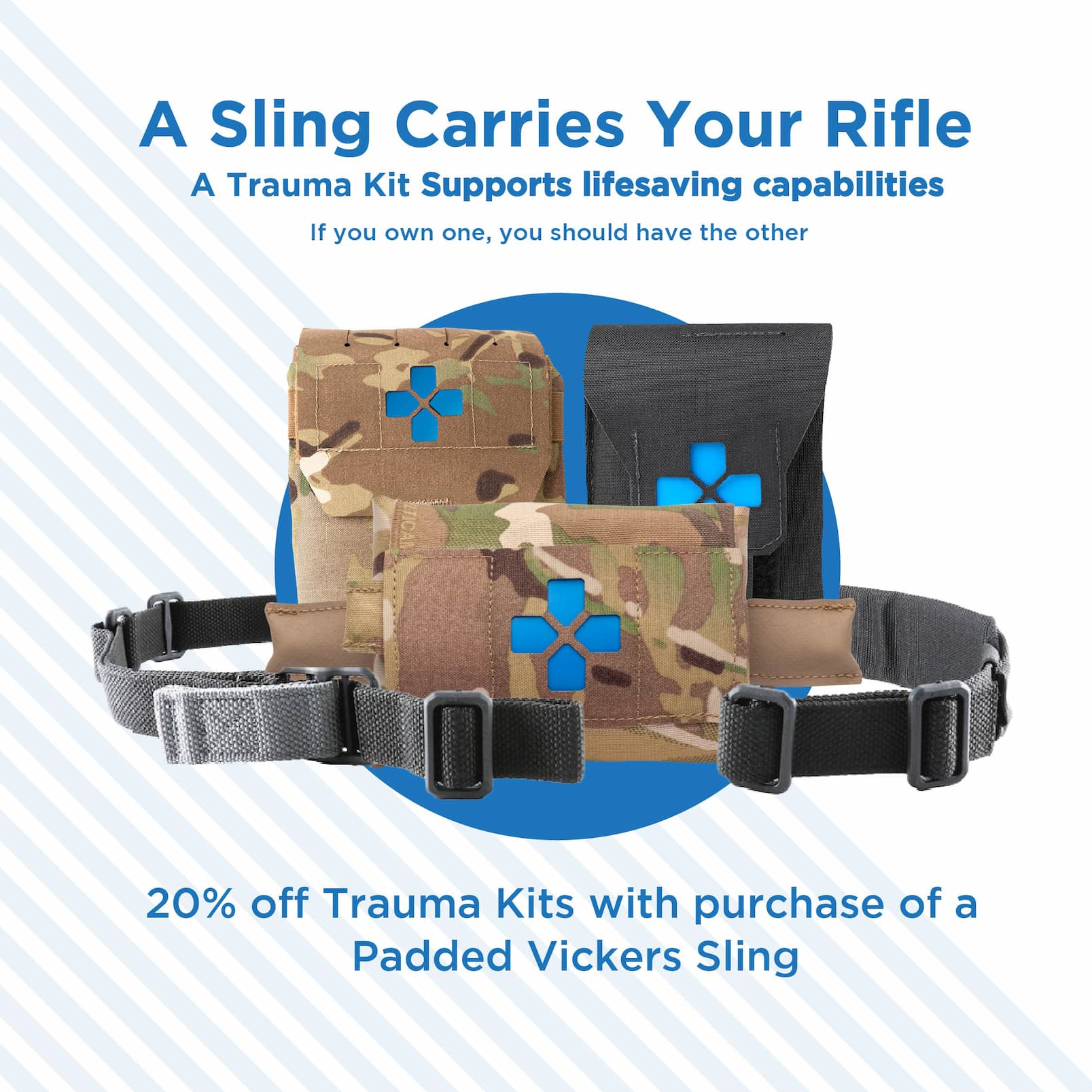 Padded Slings + Trauma Kits