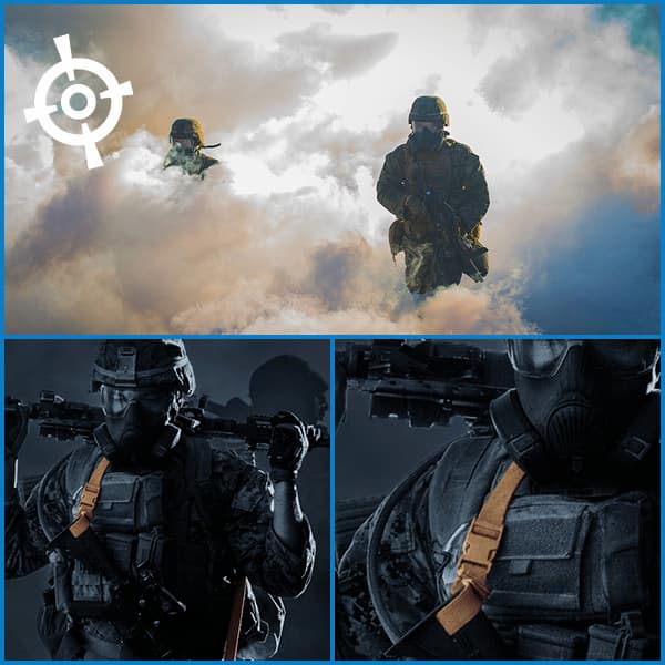 U.S. Marines with 1st Battalion, 1st Marine Regiment, 1st Marine Division, hike through a simulated chemical attack at Marine Corps Base Camp Pendleton, California, Jan. 12, 2019