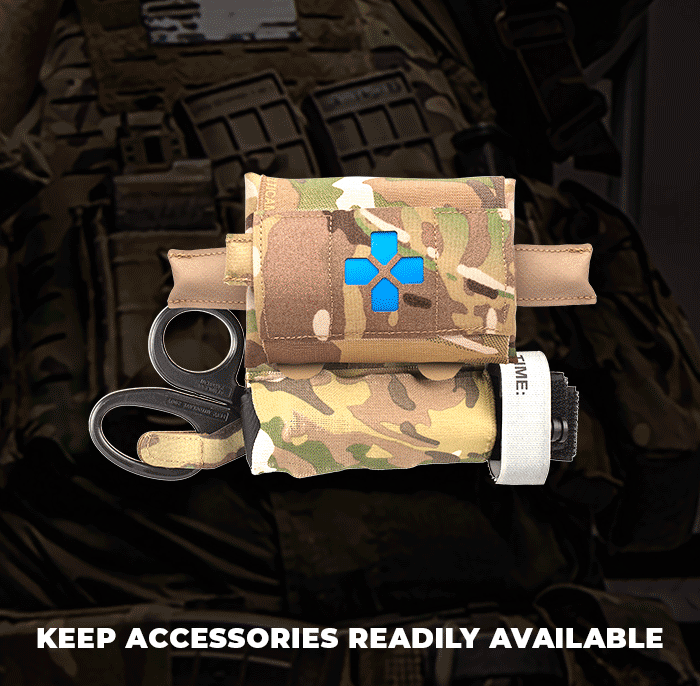 The best way to add Shears and a Tourniquet to your Kit Blue Force Gear