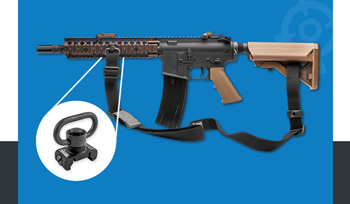 QD Swivel Rail Mounted