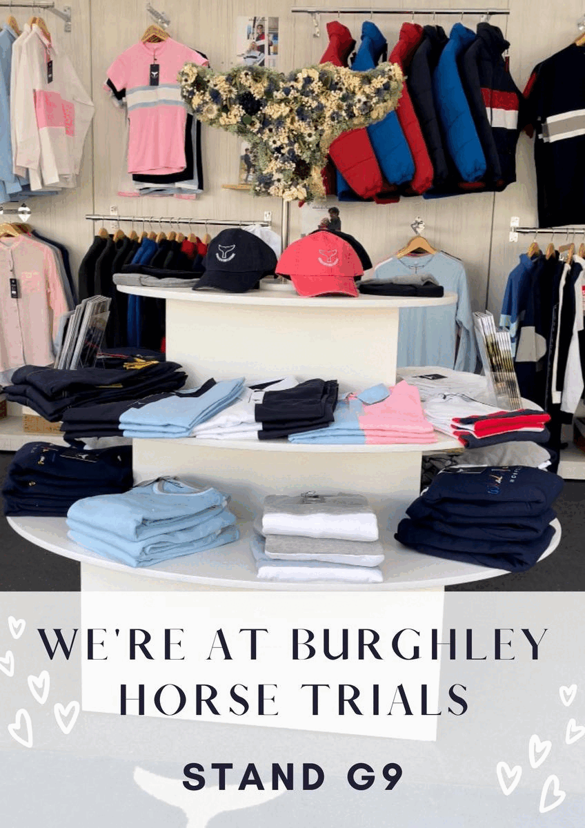 We're at Burghley Horse Trials 🐎 Whale Of A Time Clothing