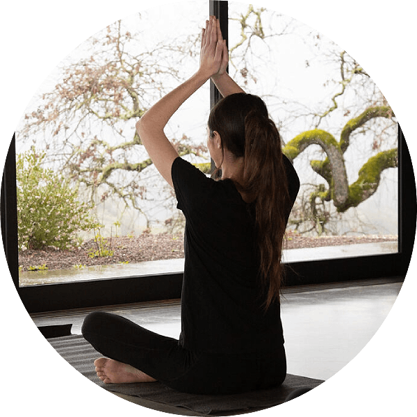 Yoga class at Jordan Winery in Healdsburg, California