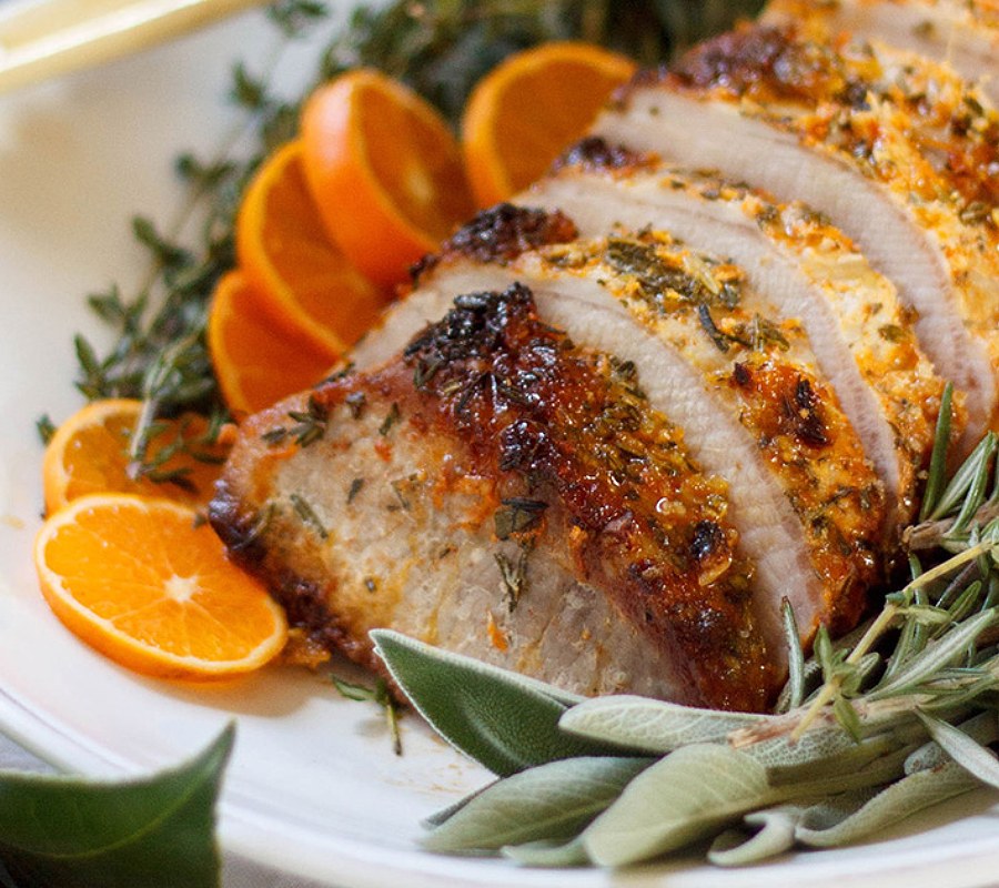 Orange and Honey Roasted Pork Tenderloin