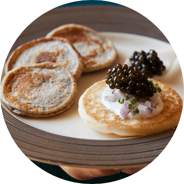 French Fall Dinner with caviar at Jordan Winery in Healdsburg, CA