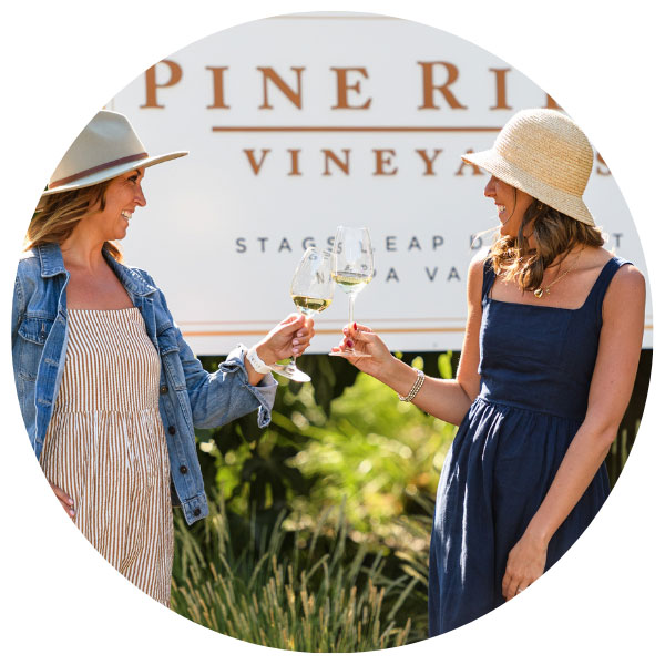 Tasting at Pine Ridge Vineyards in Napa, CA