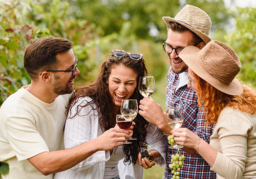 celebrating Harvest season with friends
