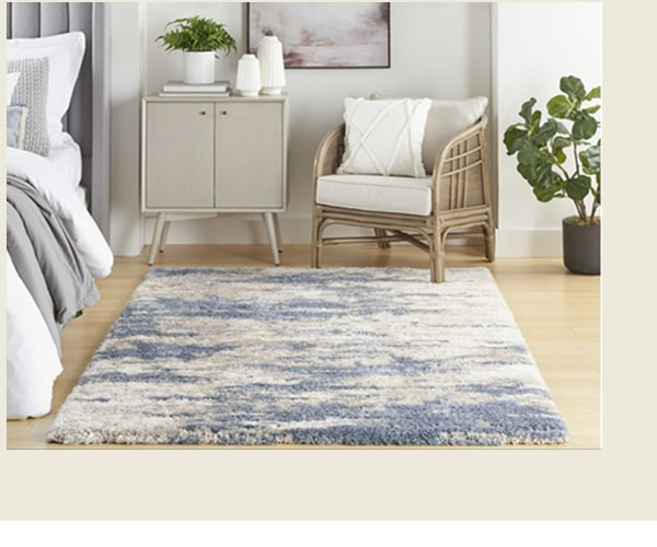 Dreamy Shag Abstract Area Rug