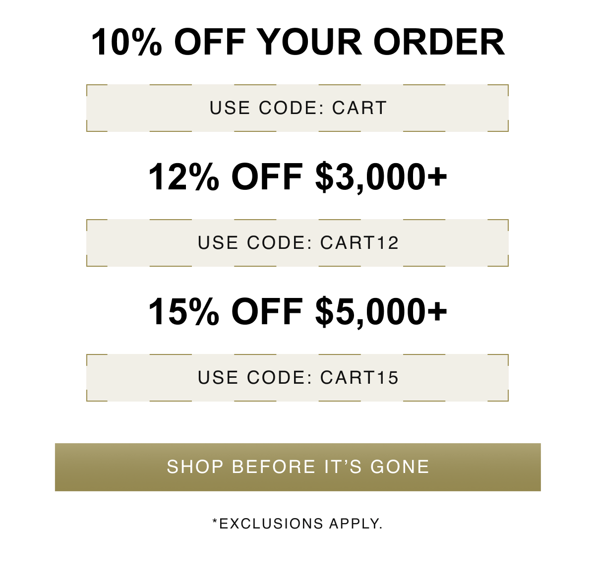 Shop Before It's Gone