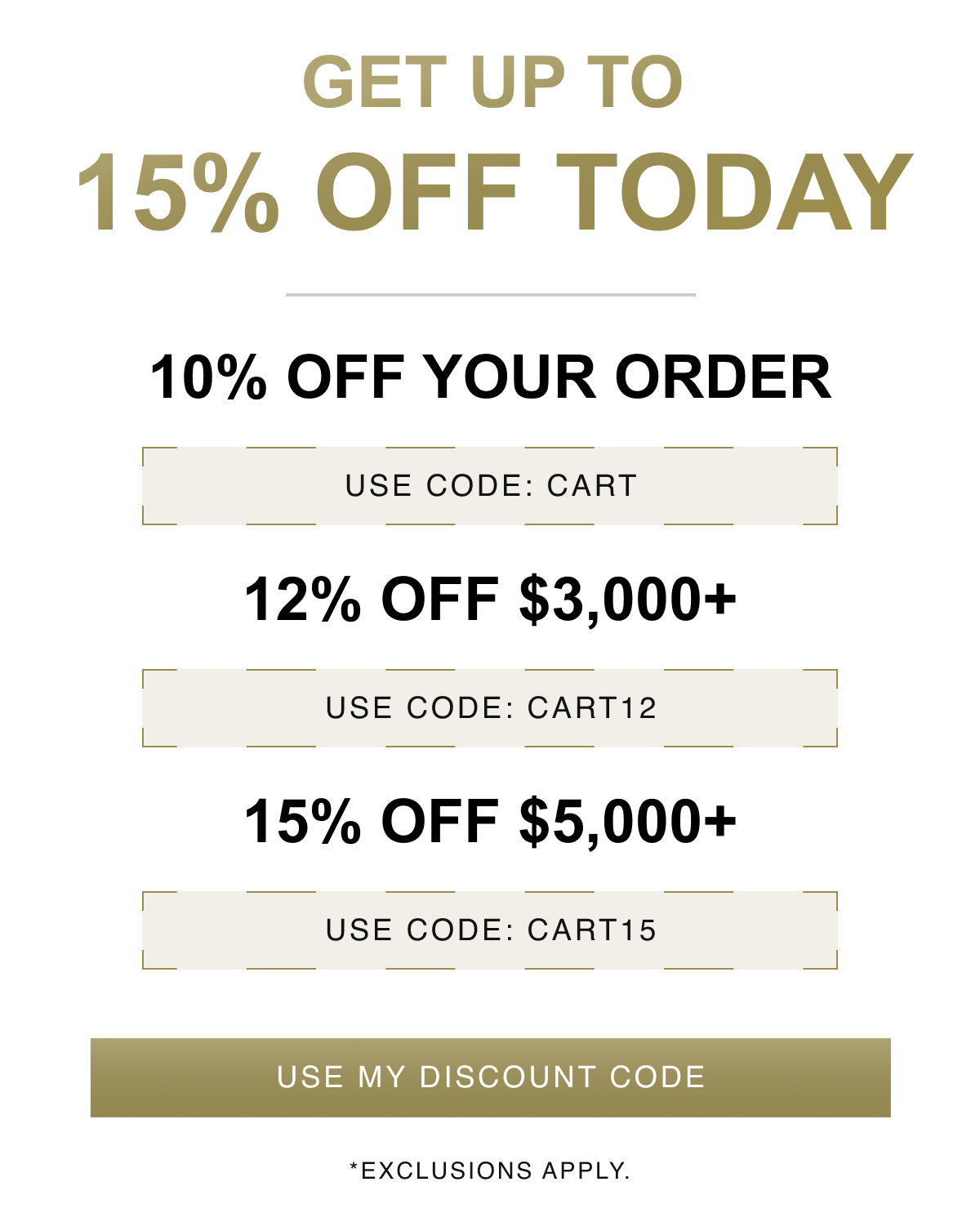 Use my Discount Code