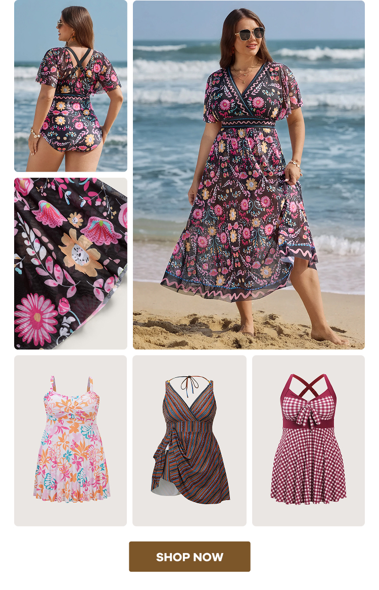 an image of a woman in a bikini top and a bikini bottom with a floral print