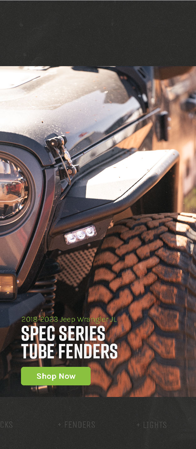 2018-2023 JEEP WRANGLER JL | SPEC SERIES TUBE FENDERS