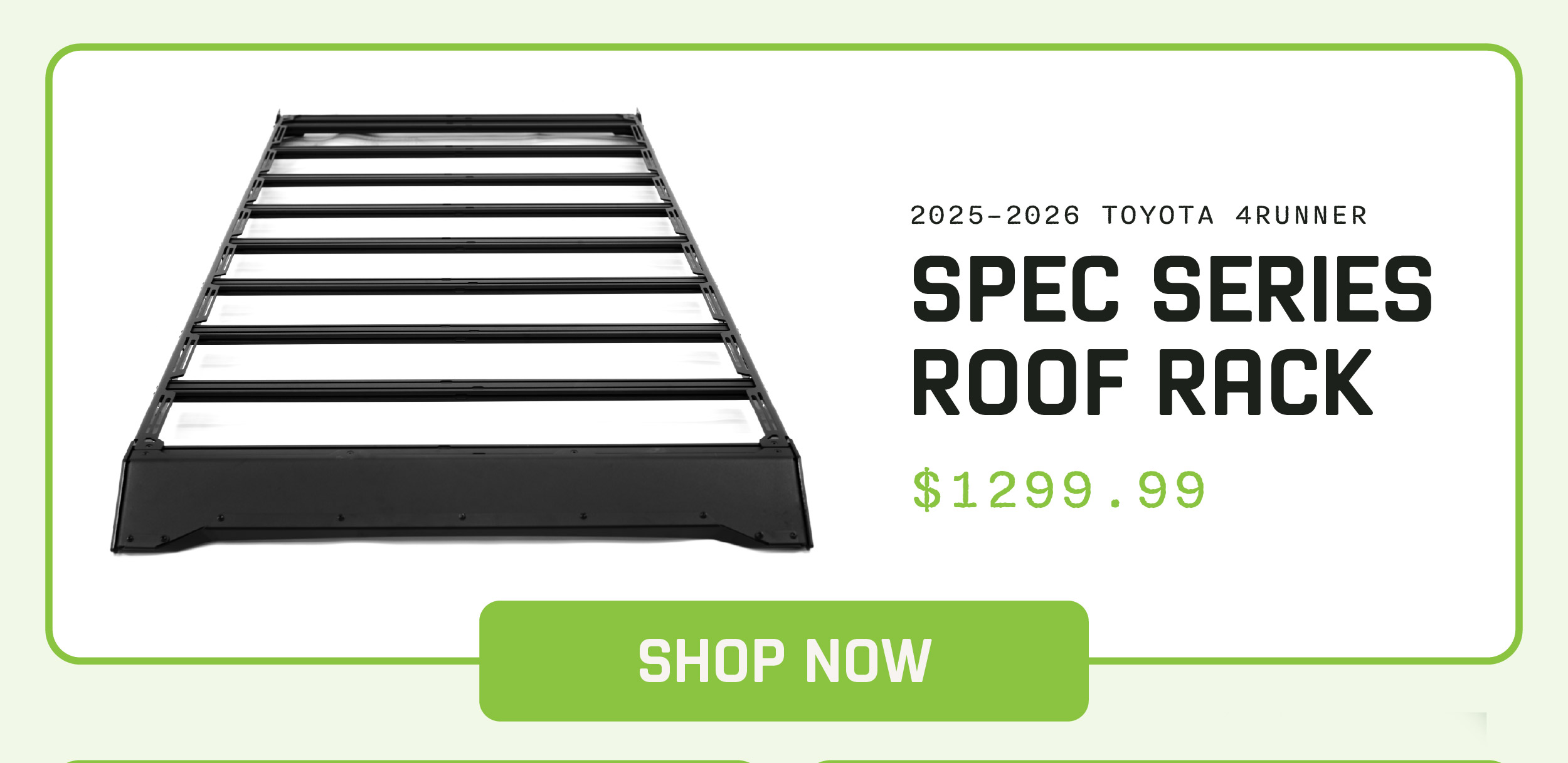 Shop 2025-2026 Toyota 4Runner Spec Series Roof Rack