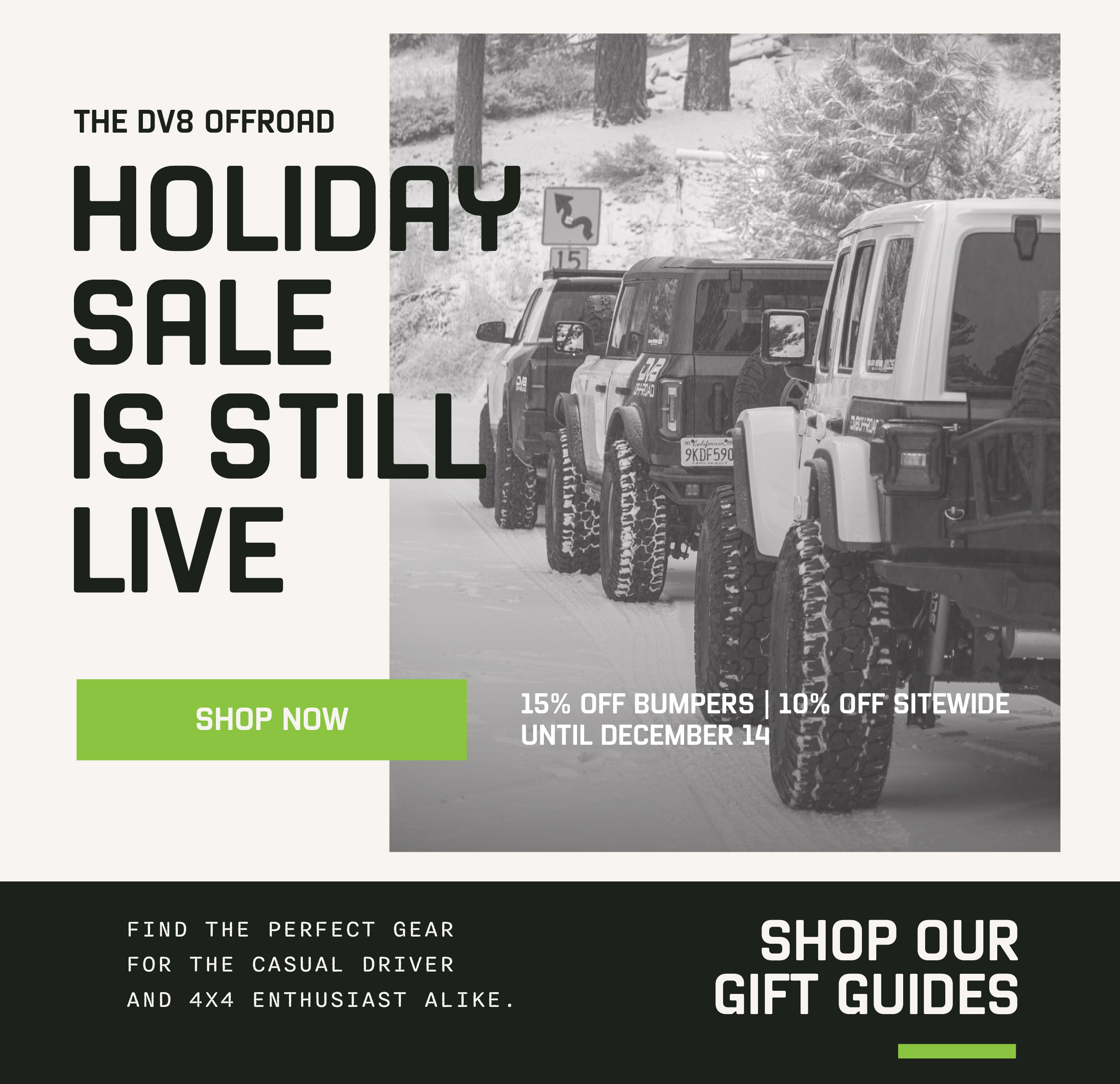 DV8's Holiday Gift Guide + Ongoing Sale