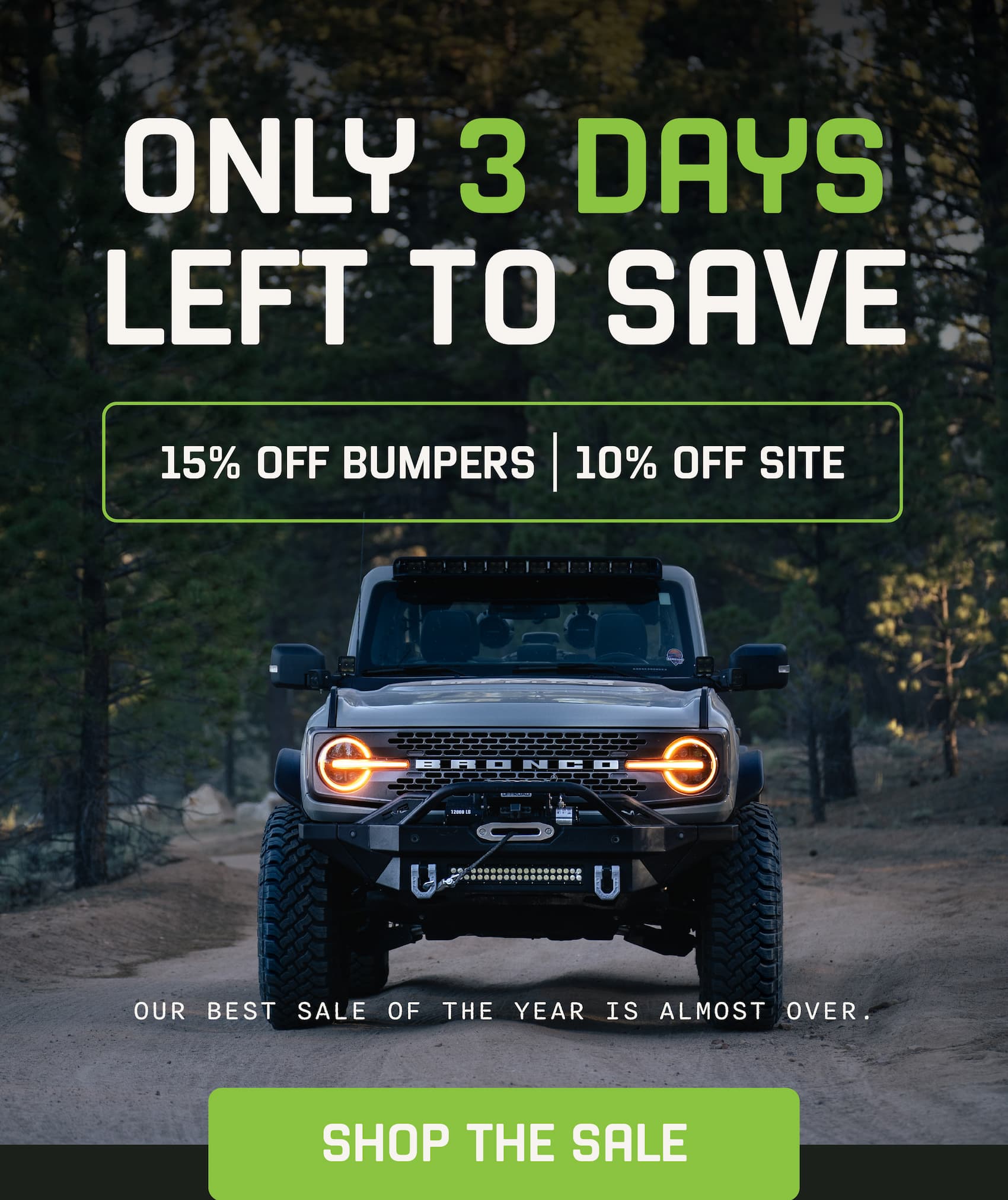 ONLY 3 DAYS LEFT TO SAVE