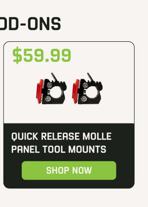 Shop Quick Release Molle Panel Tool Mounts | Pair