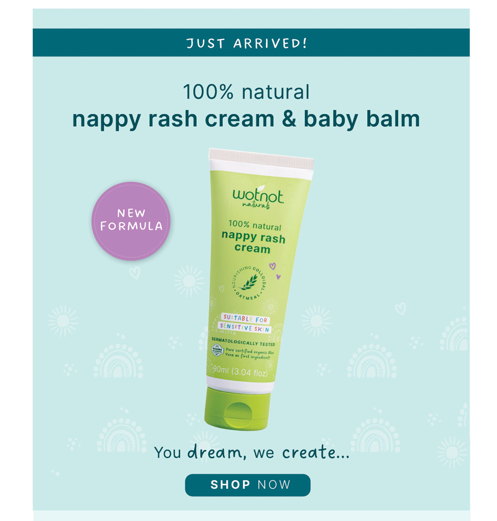 NEW! 💚 Nappy Rash Cream & Baby Balm Wotnot Naturals