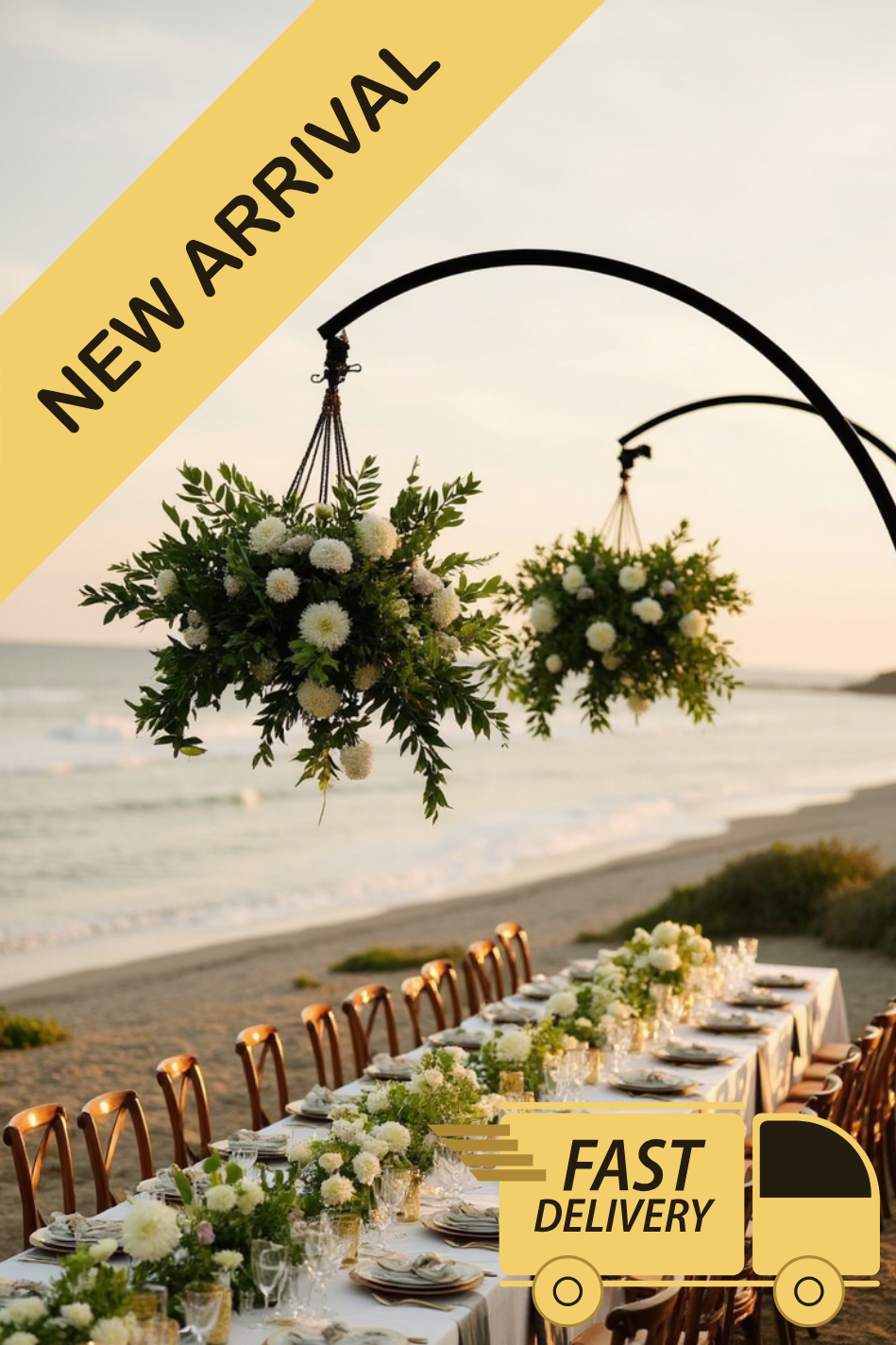 Over the table chandelier Display