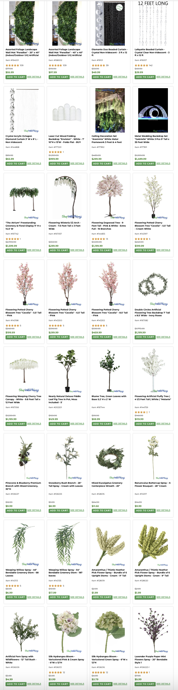 Cyber Week Sales Page