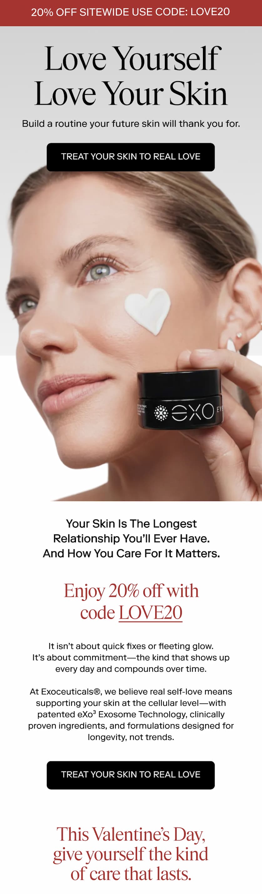 Love Yourself Love Your Skin: 20% OFF Sitewide Use code: LOVE20