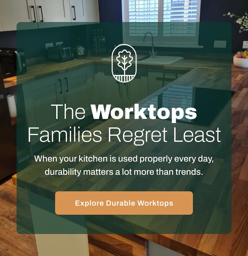 The Worktops Families Regret Least. When your kitchen is used properly every day, durability matters a lot more than trends.