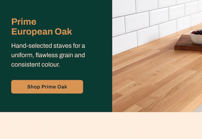 Prime European Oak - Hand-selected staves for a uniform, flawless grain and consistent colour.