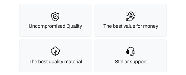 Uncompromised Quality | The Best Value for Money | The best quality material | Stellar Support