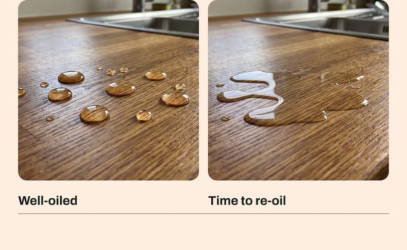 Well-oiled vs Time to re-oil