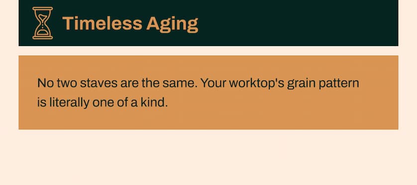 Timeless Aging - It doesn't degrade over time; it develops a rich patina that looks better with age.