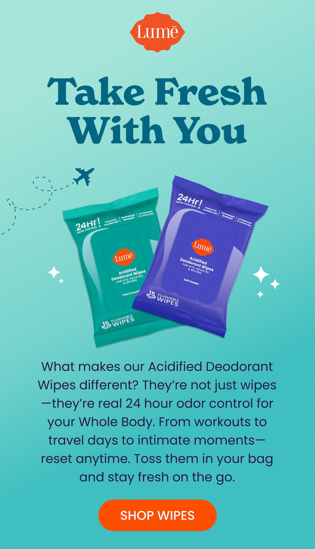 Take Fresh With You | Shop Wipes