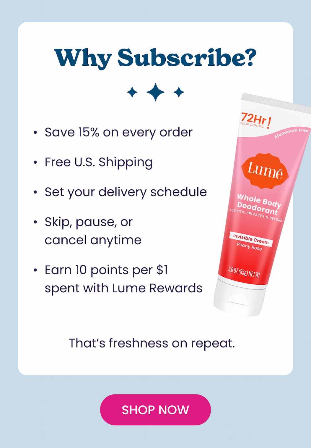 Why Subscribe? | Shop Now