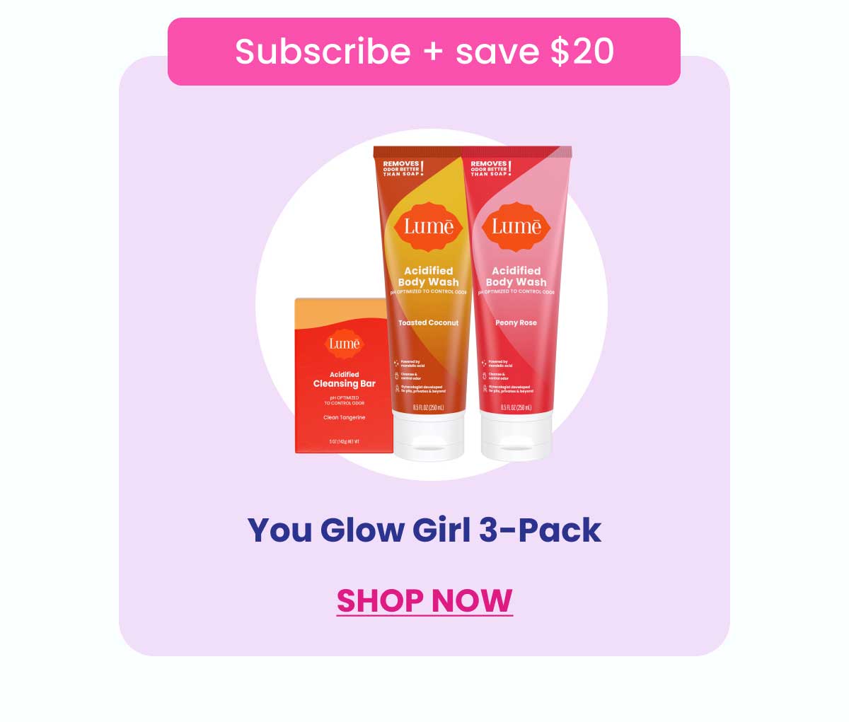 You Glow Girl 3-Pack