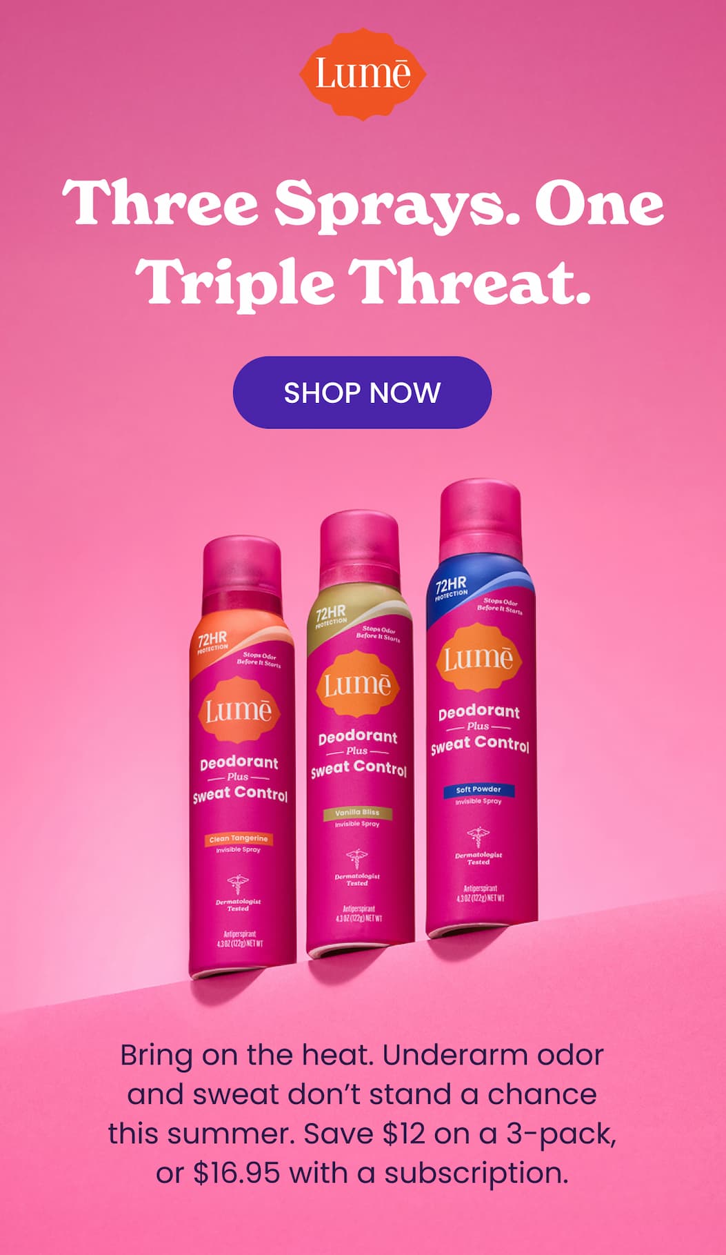 Three Sprays. One Triple Threat. | Shop The Bundle