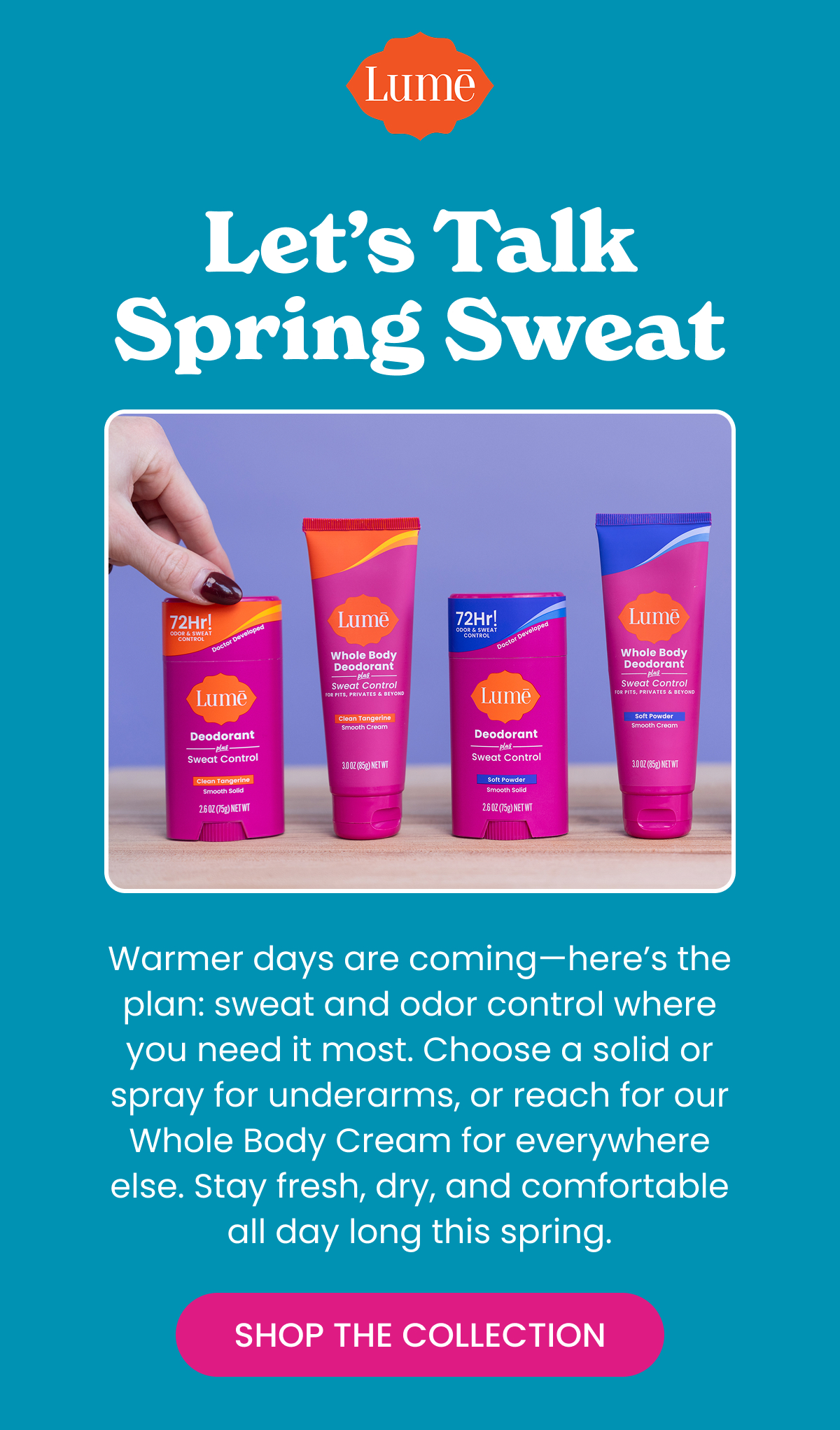 Let's Talk Spring Sweat | Shop The Sweat Control Collection 