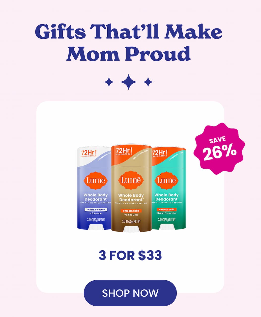 3 for $33 | Shop Now