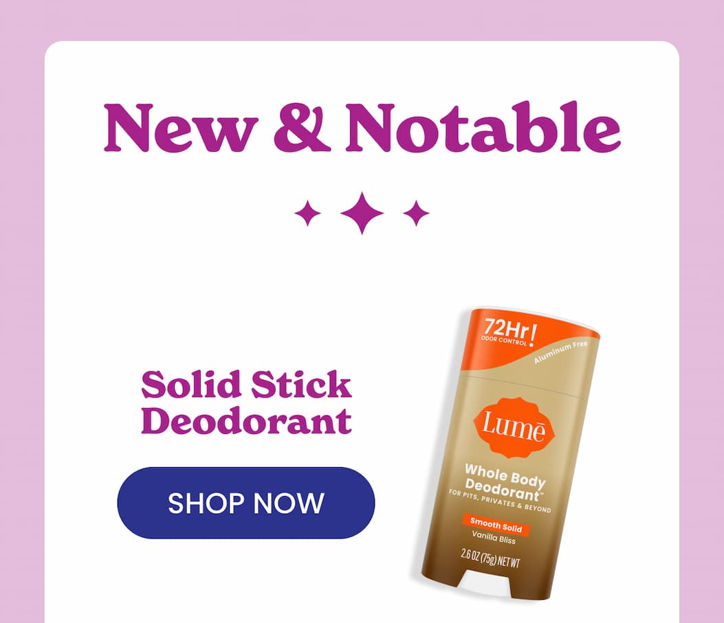Solid Stick Deodorant - Vanilla Bliss | Shop Now