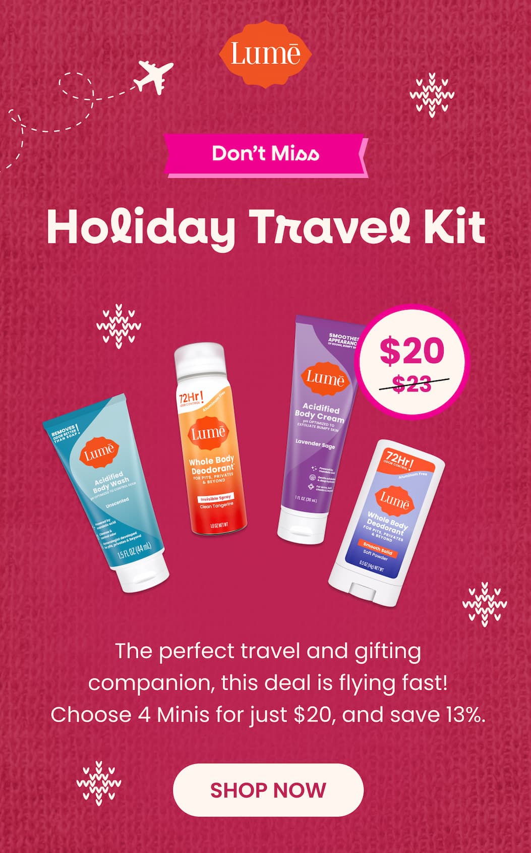 Don't Miss the Holiday Travel Kit