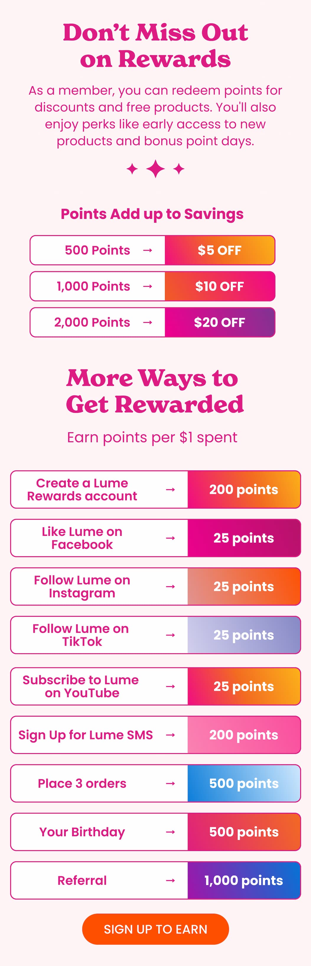 Don't Miss Out on Rewards | Sign Up To Earn