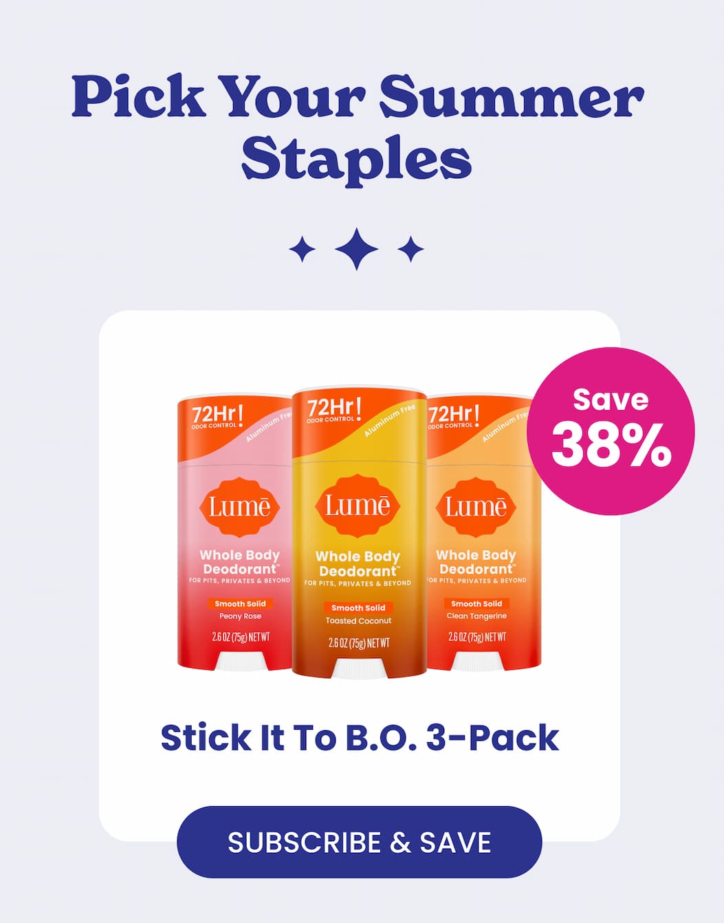Stick It To B.O. 3-Pack | Subscribe & Save